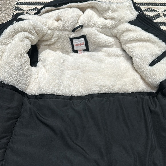 Solid Parka Jacket Cat & Jack ,Snow overalls All In Motion gloves Black set - Picture 2 of 7